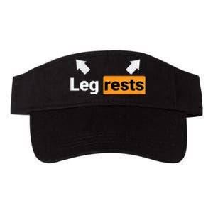 Leg Rests Naughty Dad Jokes Funny Adult Humour Father's Day Valucap Bio-Washed Visor