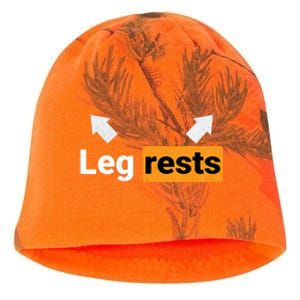 Leg Rests Naughty Dad Jokes Funny Adult Humour Father's Day Kati - Camo Knit Beanie