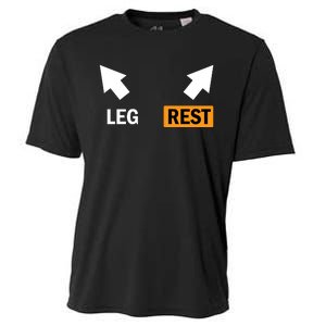 Leg Rests Naughty Dad Jokes Funny Adult Humor Dirty Dad Joke Cooling Performance Crew T-Shirt