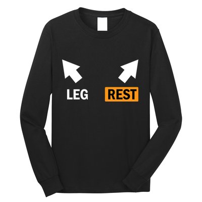 Leg Rests Naughty Dad Jokes Funny Adult Humor Dirty Dad Joke Long Sleeve Shirt