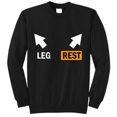 Leg Rests Naughty Dad Jokes Funny Adult Humor Dirty Dad Joke Sweatshirt