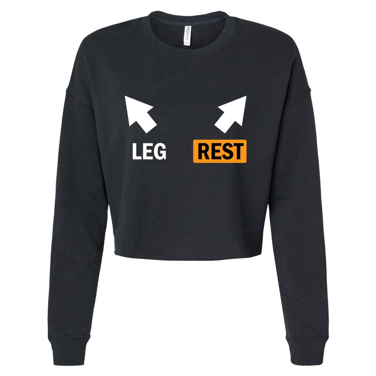 Leg Rests Naughty Dad Jokes Funny Adult Humor Dirty Dad Joke Cropped Pullover Crew