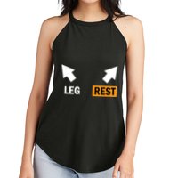 Leg Rests Naughty Dad Jokes Funny Adult Humor Dirty Dad Joke Women's Perfect Tri Rocker Tank