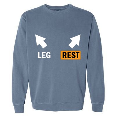 Leg Rests Naughty Dad Jokes Funny Adult Humor Dirty Dad Joke Garment-Dyed Sweatshirt