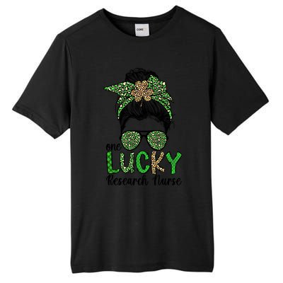 Lucky Research Nurse St Patricks Day Research Nursing Great Gift Tall Fusion ChromaSoft Performance T-Shirt