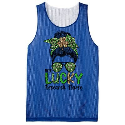 Lucky Research Nurse St Patricks Day Research Nursing Great Gift Mesh Reversible Basketball Jersey Tank