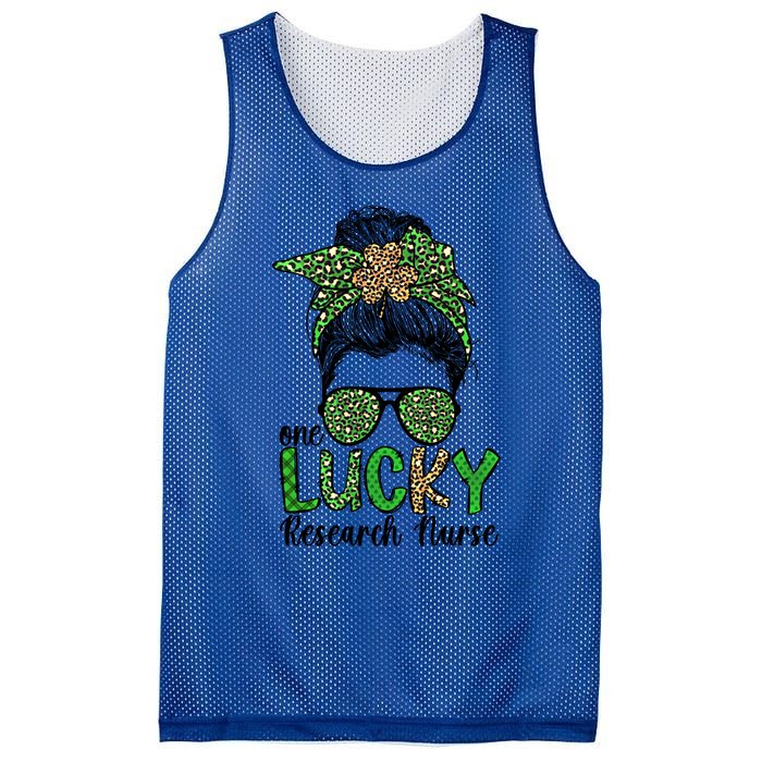 Lucky Research Nurse St Patricks Day Research Nursing Great Gift Mesh Reversible Basketball Jersey Tank