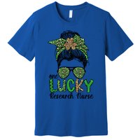 Lucky Research Nurse St Patricks Day Research Nursing Great Gift Premium T-Shirt