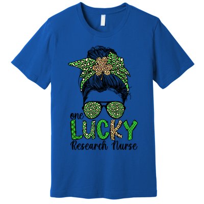 Lucky Research Nurse St Patricks Day Research Nursing Great Gift Premium T-Shirt