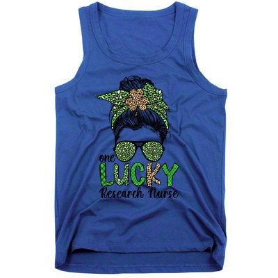 Lucky Research Nurse St Patricks Day Research Nursing Great Gift Tank Top