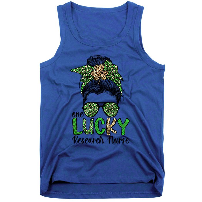 Lucky Research Nurse St Patricks Day Research Nursing Great Gift Tank Top