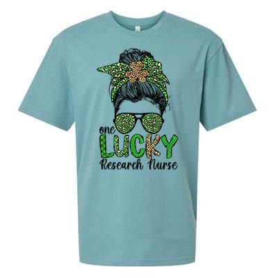 Lucky Research Nurse St Patricks Day Research Nursing Great Gift Sueded Cloud Jersey T-Shirt