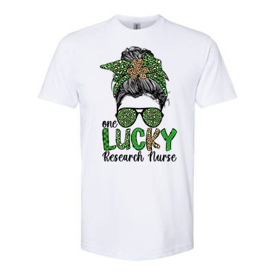 Lucky Research Nurse St Patricks Day Research Nursing Great Gift Softstyle CVC T-Shirt