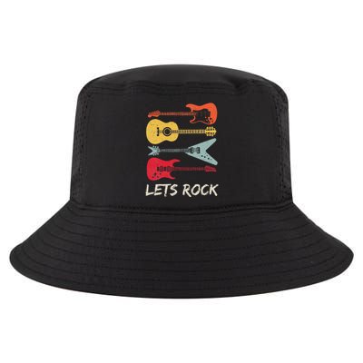 Lets Rock N Roll Guitar Retro Gift Men Women Cool Comfort Performance Bucket Hat