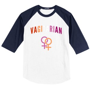 Lesbian Rights Or Valentines Day Or Vagitarian Great Gift Baseball Sleeve Shirt