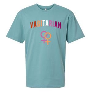 Lesbian Rights Or Valentines Day Or Vagitarian Great Gift Sueded Cloud Jersey T-Shirt