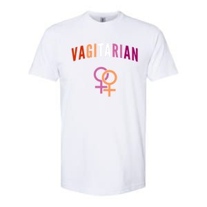 Lesbian Rights Or Valentines Day Or Vagitarian Great Gift Softstyle CVC T-Shirt