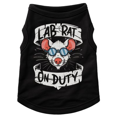 Lab Rat On Duty. Hilarious Lab Technician Science Enthusiast Doggie Tank