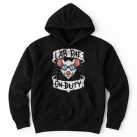 Lab Rat On Duty. Hilarious Lab Technician Science Enthusiast Hoodie