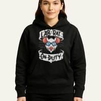 Lab Rat On Duty. Hilarious Lab Technician Science Enthusiast Hoodie