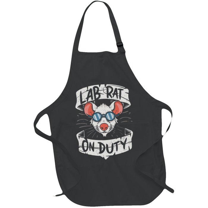 Lab Rat On Duty. Hilarious Lab Technician Science Enthusiast Apron