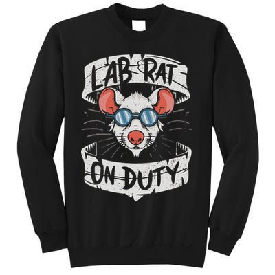Lab Rat On Duty. Hilarious Lab Technician Science Enthusiast Sweatshirt