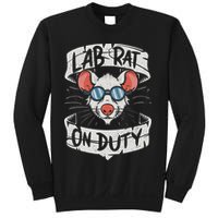 Lab Rat On Duty. Hilarious Lab Technician Science Enthusiast Sweatshirt
