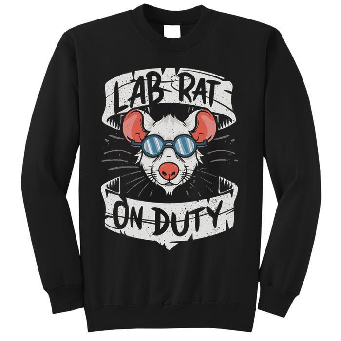 Lab Rat On Duty. Hilarious Lab Technician Science Enthusiast Sweatshirt
