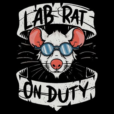 Lab Rat On Duty. Hilarious Lab Technician Science Enthusiast T-Shirt