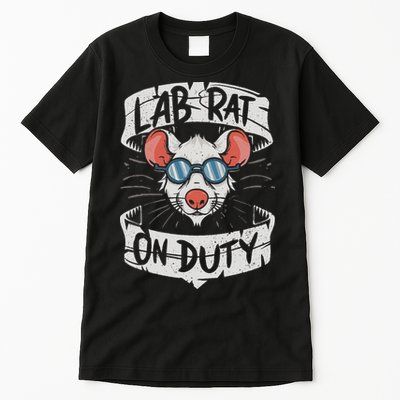 Lab Rat On Duty. Hilarious Lab Technician Science Enthusiast Tall T-Shirt