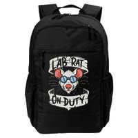 Lab Rat On Duty. Hilarious Lab Technician Science Enthusiast Daily Commute Backpack