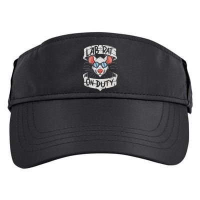 Lab Rat On Duty. Hilarious Lab Technician Science Enthusiast Adult Drive Performance Visor
