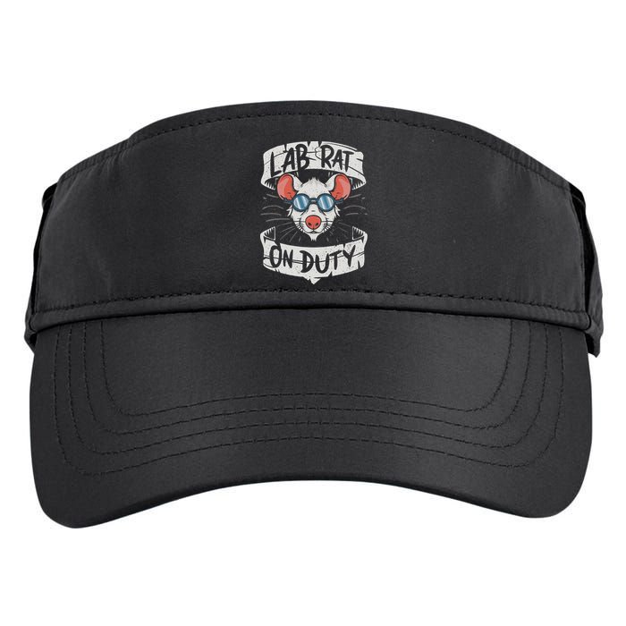 Lab Rat On Duty. Hilarious Lab Technician Science Enthusiast Adult Drive Performance Visor