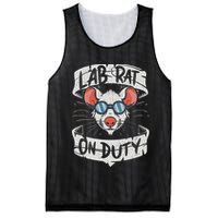 Lab Rat On Duty. Hilarious Lab Technician Science Enthusiast Mesh Reversible Basketball Jersey Tank