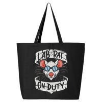 Lab Rat On Duty. Hilarious Lab Technician Science Enthusiast 25L Jumbo Tote