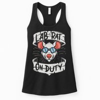 Lab Rat On Duty. Hilarious Lab Technician Science Enthusiast Womens Tank Top