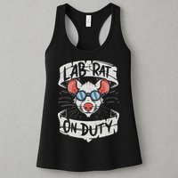 Lab Rat On Duty. Hilarious Lab Technician Science Enthusiast Womens Tank Top