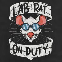 Lab Rat On Duty. Hilarious Lab Technician Science Enthusiast Trucker Hat