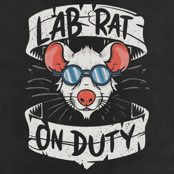 Lab Rat On Duty. Hilarious Lab Technician Science Enthusiast Trucker Hat