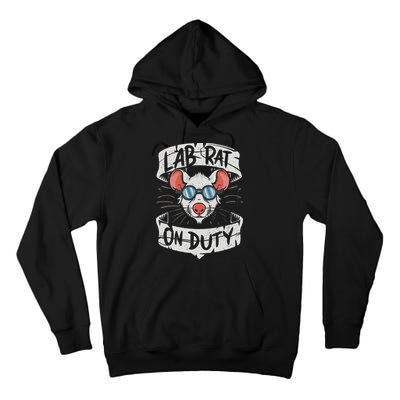Lab Rat On Duty. Hilarious Lab Technician Science Enthusiast Tall Hoodie