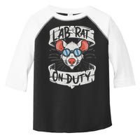 Lab Rat On Duty. Hilarious Lab Technician Science Enthusiast Toddler Fine Jersey T-Shirt