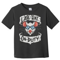 Lab Rat On Duty. Hilarious Lab Technician Science Enthusiast Toddler T-Shirt