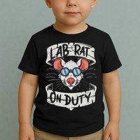 Lab Rat On Duty. Hilarious Lab Technician Science Enthusiast Toddler T-Shirt