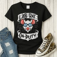 Lab Rat On Duty. Hilarious Lab Technician Science Enthusiast Womens T-Shirt