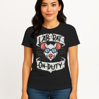 Lab Rat On Duty. Hilarious Lab Technician Science Enthusiast Womens T-Shirt