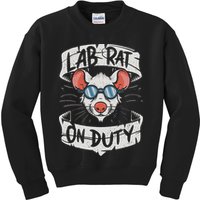 Lab Rat On Duty. Hilarious Lab Technician Science Enthusiast Kids Sweatshirt