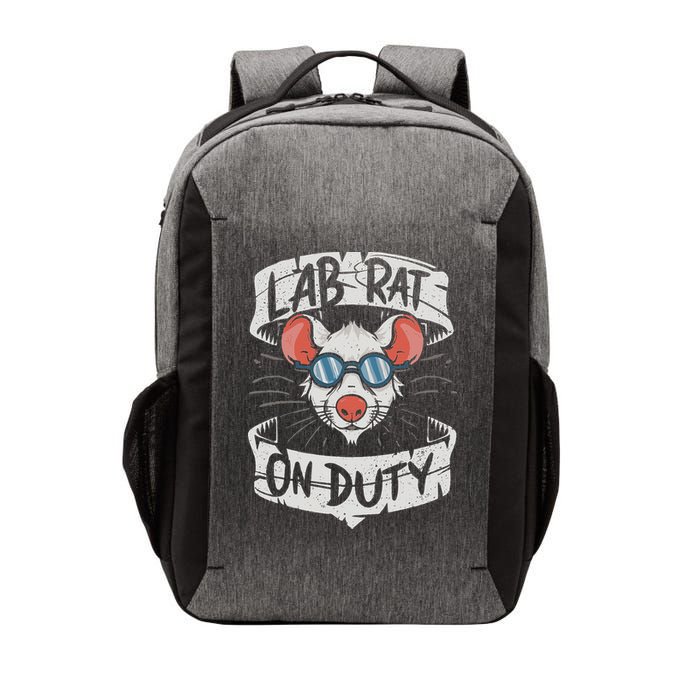 Lab Rat On Duty. Hilarious Lab Technician Science Enthusiast Vector Backpack