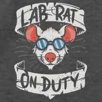 Lab Rat On Duty. Hilarious Lab Technician Science Enthusiast Vector Backpack