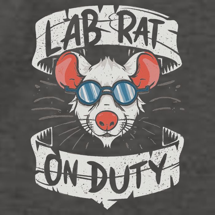 Lab Rat On Duty. Hilarious Lab Technician Science Enthusiast Vector Backpack