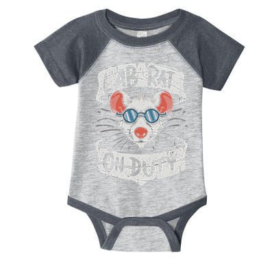 Lab Rat On Duty. Hilarious Lab Technician Science Enthusiast Infant Baby Jersey Bodysuit